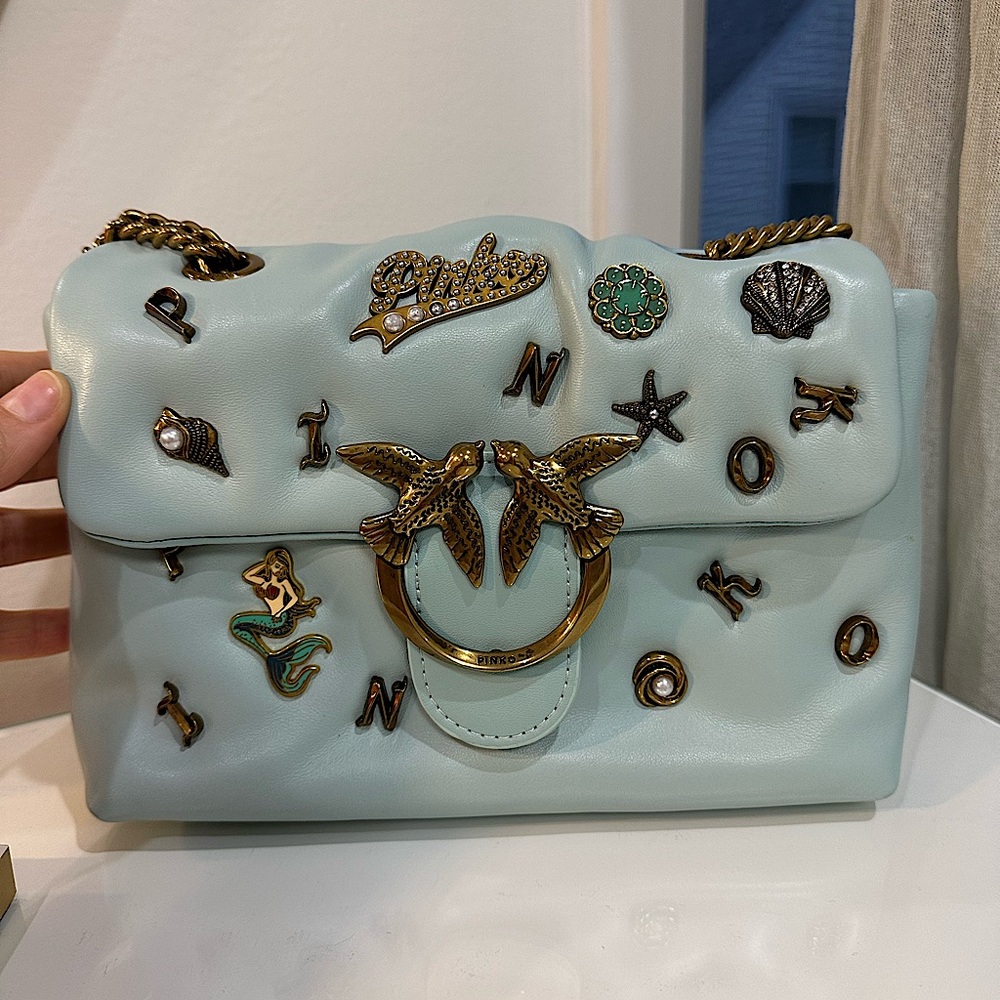 PINKO Love Summer Pins Mini Crossbody Bag 🧜‍♀️